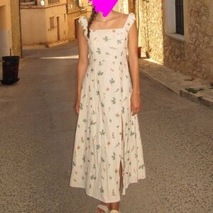 Embroidered floral dress
